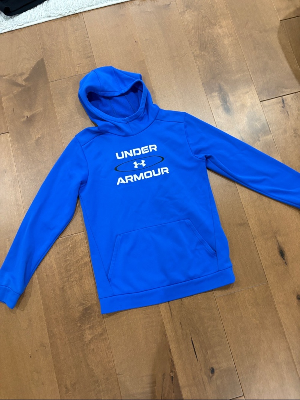 Under Armour Royal Blue Hooded Sweatshirt with Front Logo